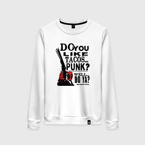 Женский свитшот Punk tacos / Белый – фото 1