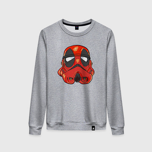 Женский свитшот Deadpool trooper / Меланж – фото 1