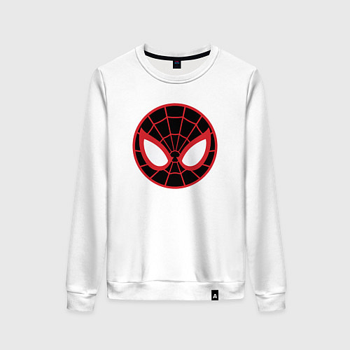 Женский свитшот Spader-man face / Белый – фото 1