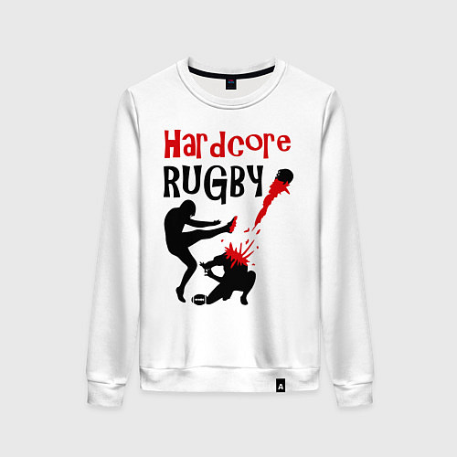 Женский свитшот Hardcore Rugby / Белый – фото 1