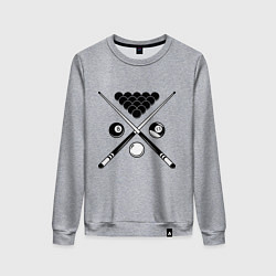 Женский свитшот Бильярд (пул)