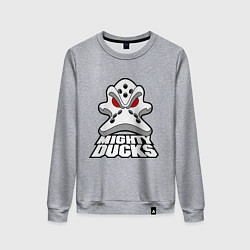 Свитшот хлопковый женский HC Anaheim Ducks, цвет: меланж