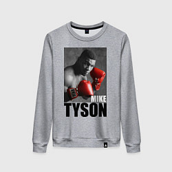 Свитшот хлопковый женский Mike Tyson, цвет: меланж