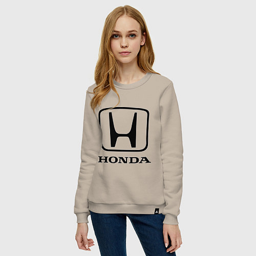 Женский свитшот Honda logo / Миндальный – фото 3