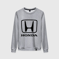 Свитшот хлопковый женский Honda logo, цвет: меланж