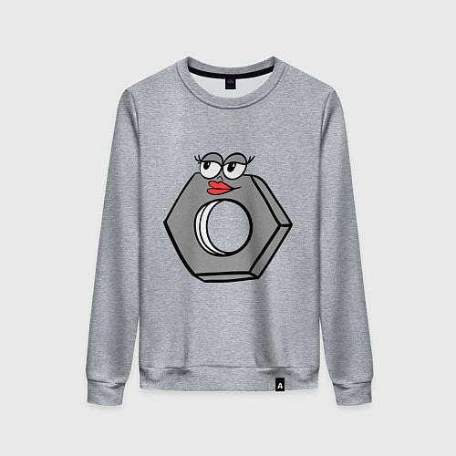 Женский свитшот Влюбленная гайка / Меланж – фото 1