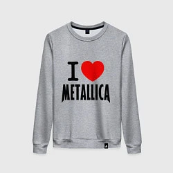 Женский свитшот I love Metallica