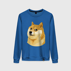 Свитшот хлопковый женский Doge, цвет: синий