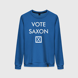 Свитшот хлопковый женский Vote Saxon, цвет: синий