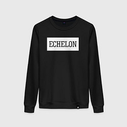 Свитшот хлопковый женский 30 STM: Echelon, цвет: черный