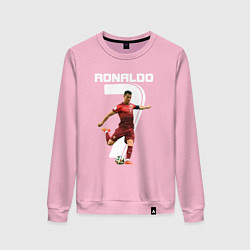 Свитшот хлопковый женский Ronaldo 07, цвет: светло-розовый