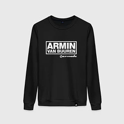 Свитшот хлопковый женский Armin van Buuren, цвет: черный