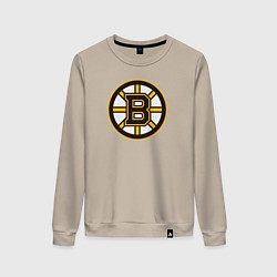 Свитшот хлопковый женский Boston Bruins, цвет: миндальный