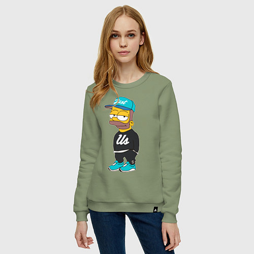 Женский свитшот Bart Just Us / Авокадо – фото 3
