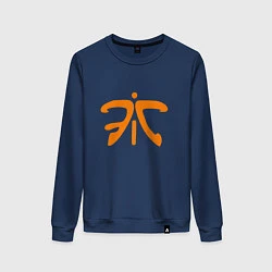 Свитшот хлопковый женский Fnatic Logo, цвет: тёмно-синий