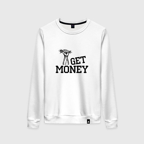 Женский свитшот I Get Money / Белый – фото 1