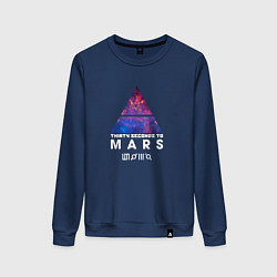 Свитшот хлопковый женский 30 STM: cosmos, цвет: тёмно-синий