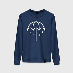 Свитшот хлопковый женский BMTH Symbol, цвет: тёмно-синий