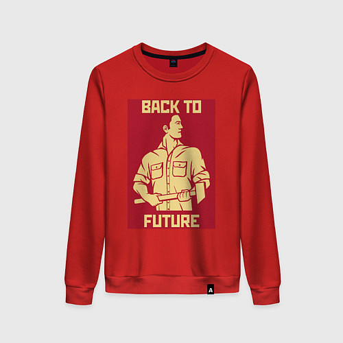 Женский свитшот BACK TO FUTURE / Красный – фото 1