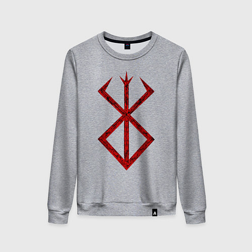 Женский свитшот Берсерк. Клеймо / Меланж – фото 1