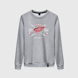 Свитшот хлопковый женский Detroit Red Wings: Est.1926, цвет: меланж