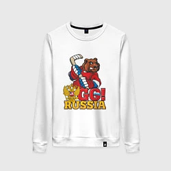 Женский свитшот Hockey: Go Russia