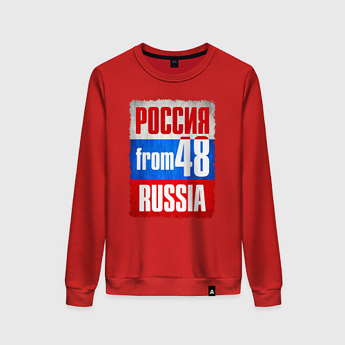 Женский свитшот Russia: from 48 / Красный – фото 1