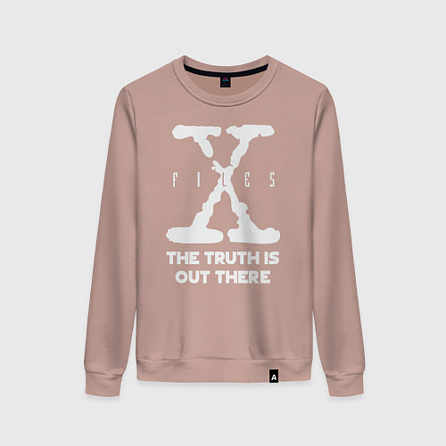 Женский свитшот X-Files: Truth is out there / Пыльно-розовый – фото 1
