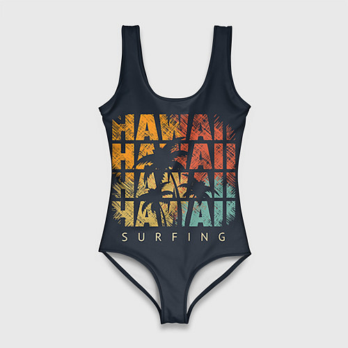 Женский купальник-боди Hawaii Surfing / 3D-принт – фото 1
