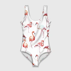 Женский купальник-боди Действия фламинго