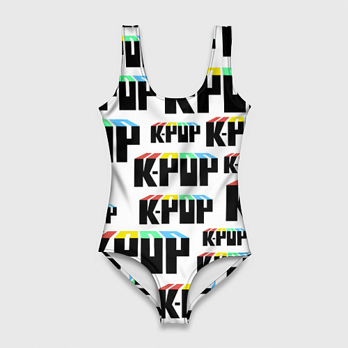 Женский купальник-боди K-pop Pattern / 3D-принт – фото 1