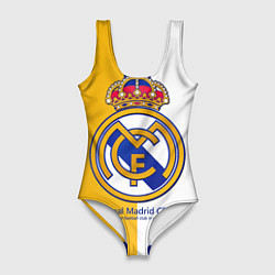 Купальник-боди 3D женский Real Madrid CF, цвет: 3D-принт