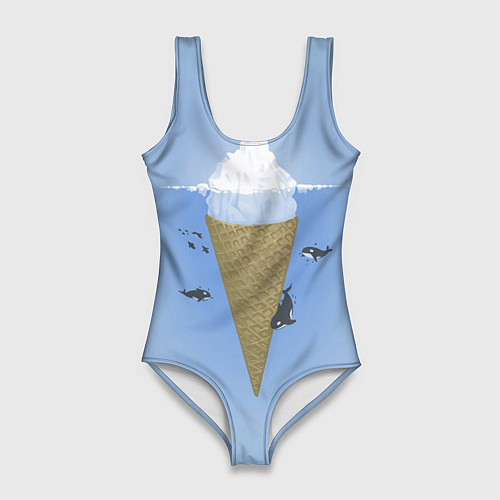 Женский купальник-боди Мороженое / 3D-принт – фото 1