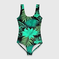 Женский купальник-боди Tropical pattern