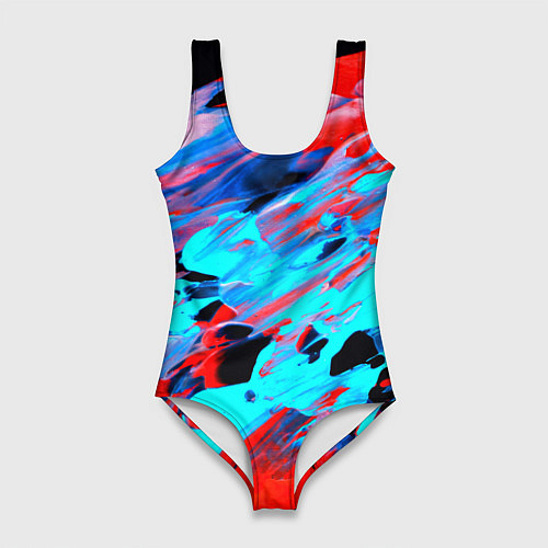 Женский купальник-боди Краски лета / 3D-принт – фото 1