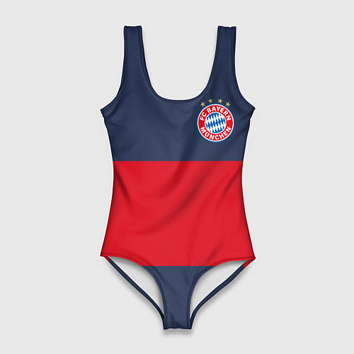 Женский купальник-боди Bayern Munchen - Red-Blue FCB 2022 NEW / 3D-принт – фото 1