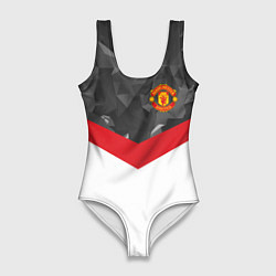 Женский купальник-боди Man United FC: Grey Polygons