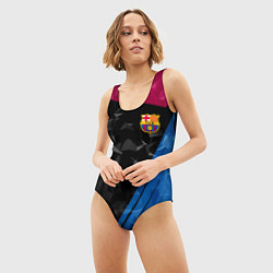 Купальник-боди 3D женский FC Barcelona: Abstract, цвет: 3D-принт — фото 2