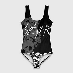 Купальник-боди 3D женский Slayer: Dark Skulls, цвет: 3D-принт