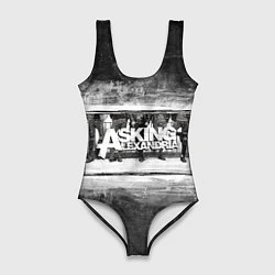 Купальник-боди 3D женский Asking Alexandria, цвет: 3D-принт