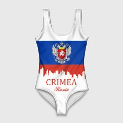 Купальник-боди 3D женский Crimea, Russia, цвет: 3D-принт