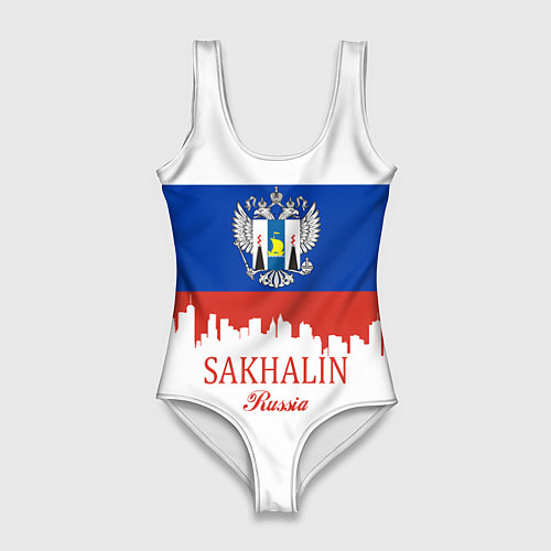 Женский купальник-боди Sakhalin: Russia / 3D-принт – фото 1