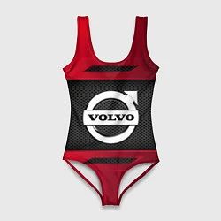 Купальник-боди 3D женский Volvo Sport, цвет: 3D-принт