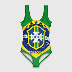 Женский купальник-боди CBF Brazil