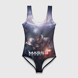 Купальник-боди 3D женский Mass Effect 3, цвет: 3D-принт