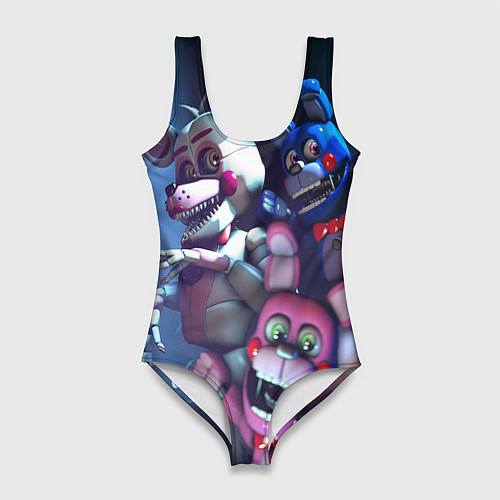 Женский купальник-боди Five Nights at Freddys / 3D-принт – фото 1