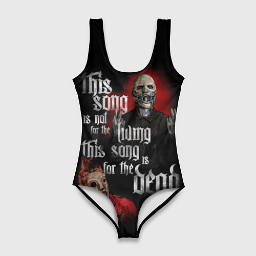 Женский купальник-боди Slipknot: This Song / 3D-принт – фото 1