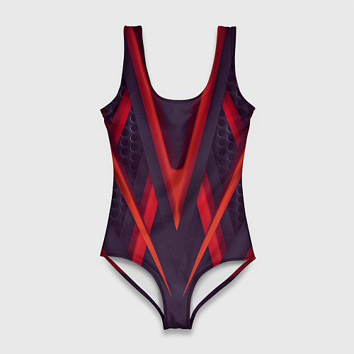 Женский купальник-боди СПОРТ ЛИНИИ 3D / 3D-принт – фото 1