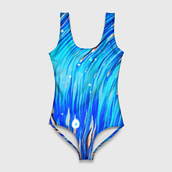 Купальник-боди 3D женский Морские водоросли!, цвет: 3D-принт