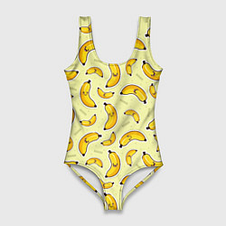Купальник-боди 3D женский Банановый Бум, цвет: 3D-принт